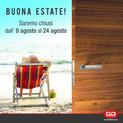 chiusura estiva - summer holidays - congés d'été