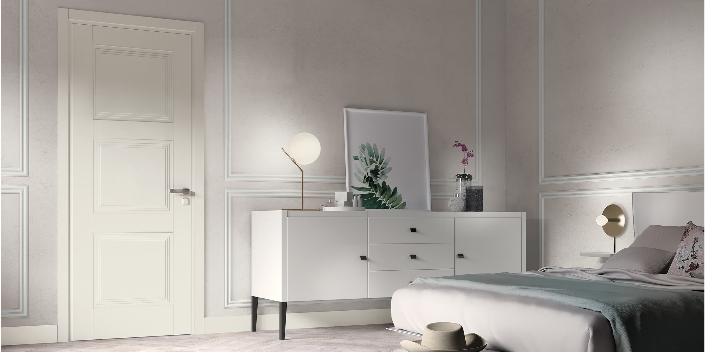Portes pantographiées en bois pour hôtel - GD Dorigo Venus collection