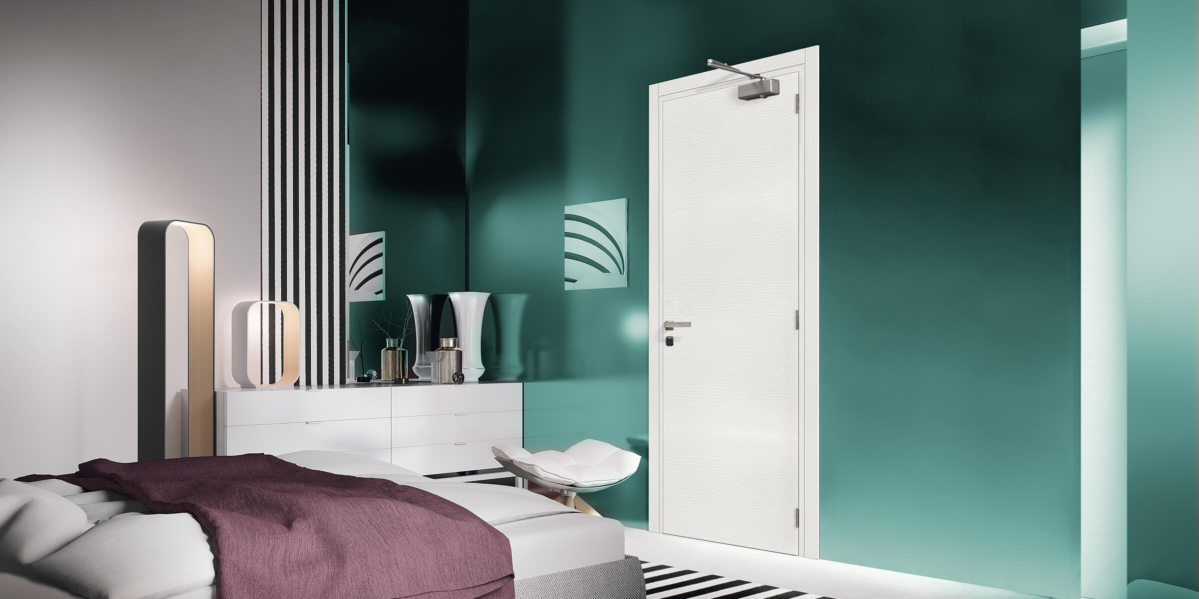 Interior laminated reversible doors for hotels - GD Dorigo Pegaso collection