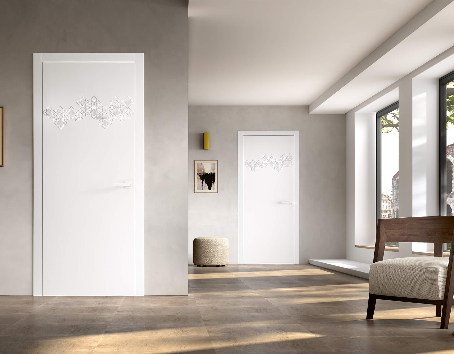 Portes décorées en bois - GD Dorigo Academia collection